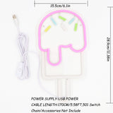 TONGER® Popsicle Wall LED Neon Sign Light