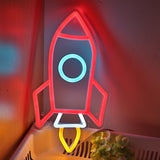 TONGER® Rocket Wall LED Neon Sign Light