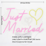 TONGER® Just Married Wall LED Neon Sign Light