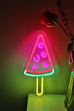 Watermelon Posicle Wall LED Neon Sign Light, Can be hang on the wall,Powered by USB