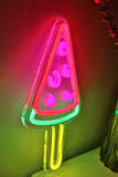 Watermelon Posicle Wall LED Neon Sign Light, Can be hang on the wall,Powered by USB