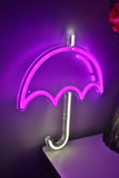 Umbrella Wall LED Neon Sign Light, Can be hang on the wall,Powered by USB