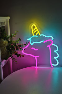 Unicorn LED Neon Sign Light, Can be hang on the wall,Powered by USB