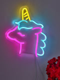 Unicorn LED Neon Sign Light, Can be hang on the wall,Powered by USB