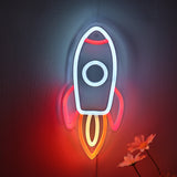 TONGER® Rocket Wall LED Neon Sign Light
