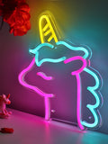 Unicorn LED Neon Sign Light, Can be hang on the wall,Powered by USB