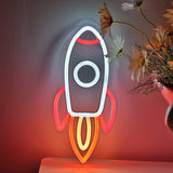 TONGER® Rocket Wall LED Neon Sign Light