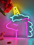 Unicorn LED Neon Sign Light, Can be hang on the wall,Powered by USB