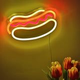 TONGER® Hot Dog Wall LED Neon Sign Light