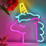 Unicorn LED Neon Sign Light, Can be hang on the wall,Powered by USB