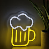 TONGER® Beer Cup Wall LED Neon Sign Light
