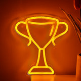 TONGER® Champion Trophy Cup Wall LED Neon Sign Light