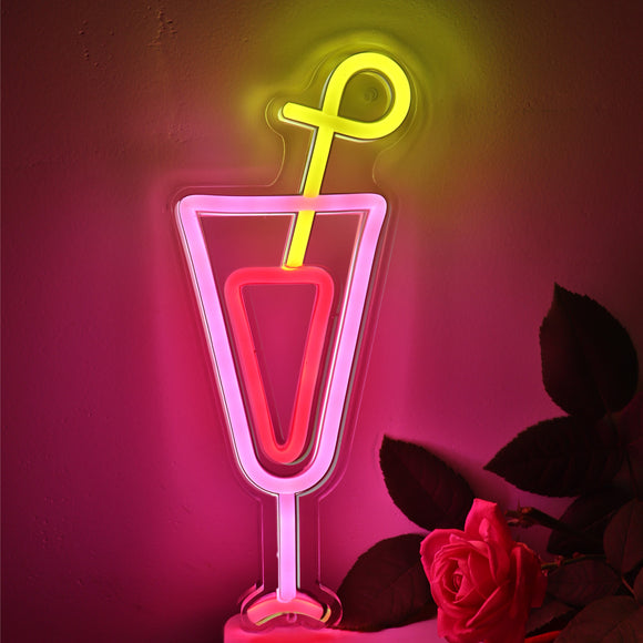 TONGER® Cocktail LED Neon Sign Light