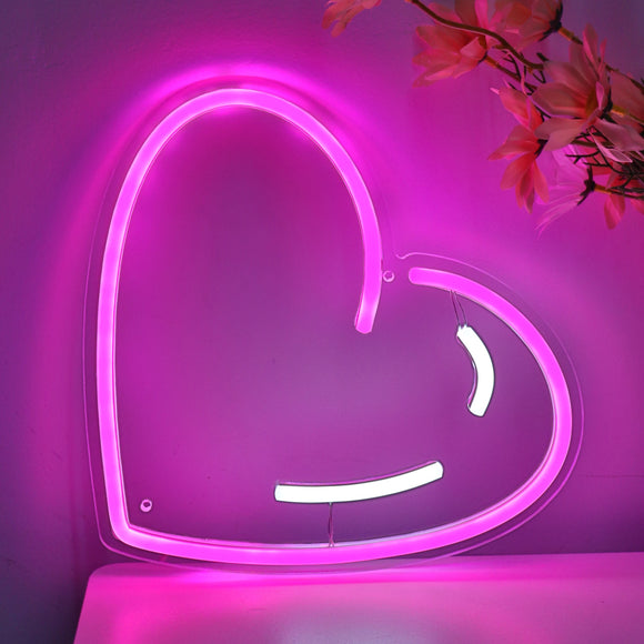 Heart LED Wall Neon Sign Light