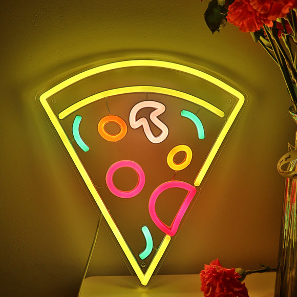 TONGER® Pizza Wall LED Neon Sign Light