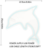 TONGER® Dolphin Wall LED Neon Sign Light
