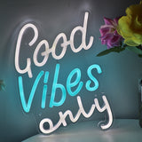 TONGER® Good Vibes Only LED Neon Sign Light