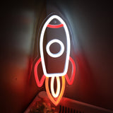 TONGER® Rocket Wall LED Neon Sign Light