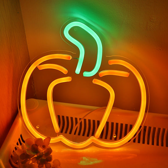 TONGER® Pumpkin Wall LED Neon Sign