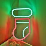 TONGER® Christmas Stocking Wall LED Neon Sign Light
