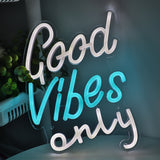 TONGER® Good Vibes Only LED Neon Sign Light