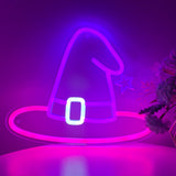 Witch Hat Wall LED Neon Sign