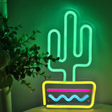 TONGER® Cactus LED Neon Sign Light