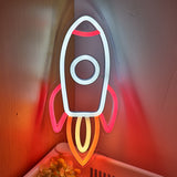 TONGER® Rocket Wall LED Neon Sign Light