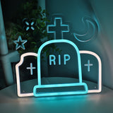 TONGER® Tombstone RIP Wall LED Neon Sign