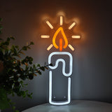 TONGER® Candle LED Neon Sign Light