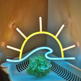 TONGER® Sun Wave Wall LED Neon Sign Light