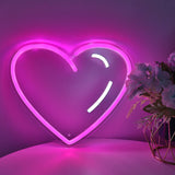 TONGER® Heart LED Wall Neon Sign Light