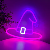 Witch Hat Wall LED Neon Sign