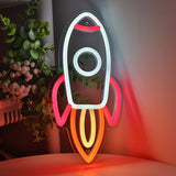 TONGER® Rocket Wall LED Neon Sign Light