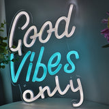 TONGER® Good Vibes Only LED Neon Sign Light