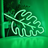 TONGER® Monstera Leaf Wall LED Neon Sign Light