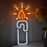 TONGER® Candle LED Neon Sign Light