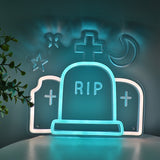TONGER® Tombstone RIP Wall LED Neon Sign