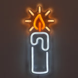 TONGER® Candle LED Neon Sign Light