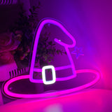 Witch Hat Wall LED Neon Sign