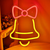 TONGER® Christmas Single Bell Wall LED Neon Sign Light
