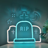 TONGER® Tombstone RIP Wall LED Neon Sign