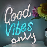 TONGER® Good Vibes Only LED Neon Sign Light