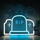 TONGER® Tombstone RIP Wall LED Neon Sign