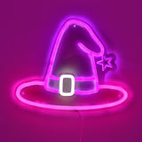 Witch Hat Wall LED Neon Sign