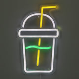 TONGER® Beverage Cup Wall LED Neon Sign Light