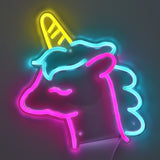 Unicorn LED Neon Sign Light, Can be hang on the wall,Powered by USB