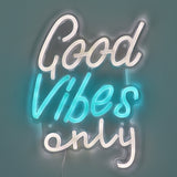 TONGER® Good Vibes Only LED Neon Sign Light