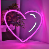 TONGER® Heart LED Wall Neon Sign Light
