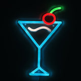 TONGER® Cocktails  With Cherry Wall LED Neon Sign